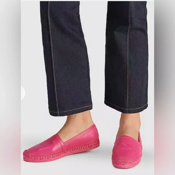 Coach Charlie Espadrille Bold Pink Flats Size 9 - Picture 16 of 16